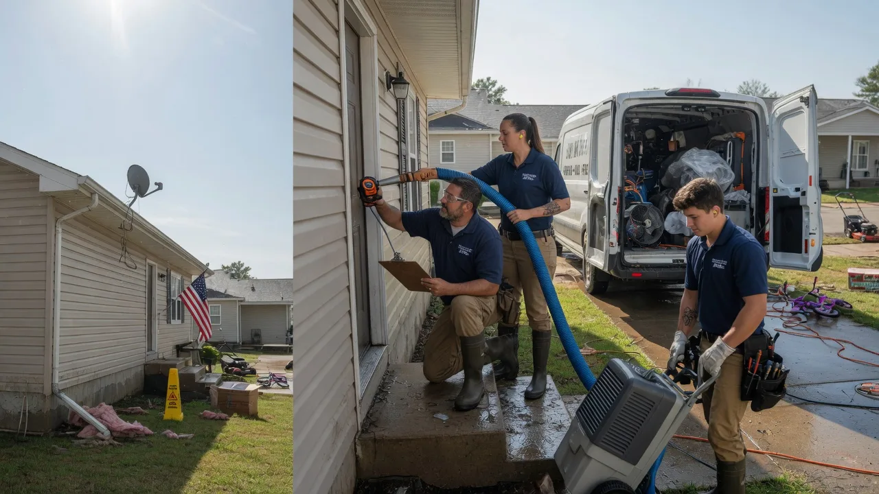 Ceiling Water Damage Restoration in Elmore City, OK near me